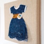 Blaues Kleid | Motivbild aus Spitzenstoff