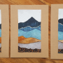 Postkarten-Serie | Acryl, 3D-Liner