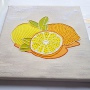 Zitronen, Acryl mit 3D-Stiften